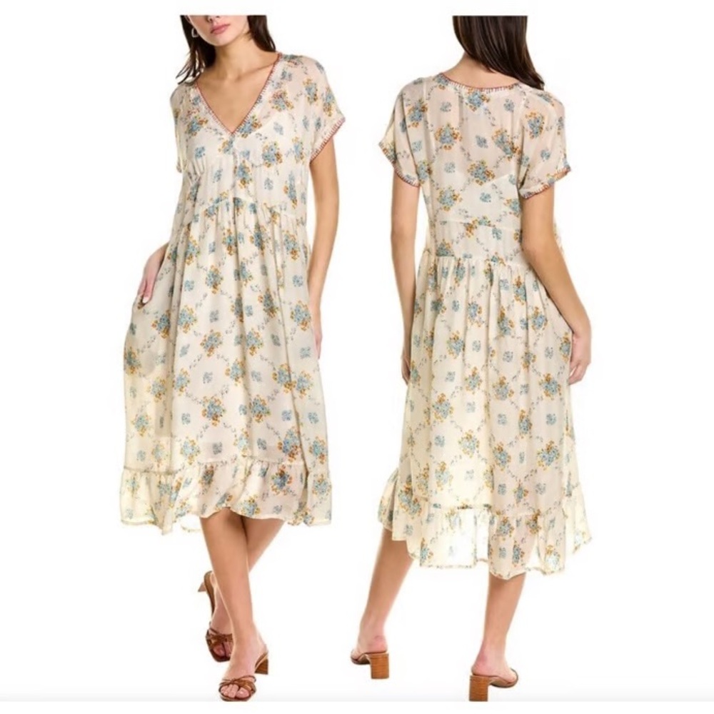 Johnny Was Jane Dress With Slip Size Large